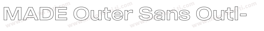 MADE Outer Sans Outl字体转换